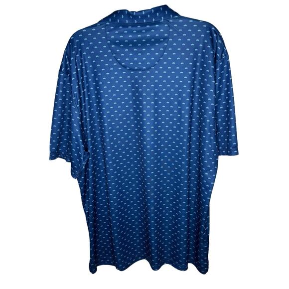 Pro Tour Golf Polo XXL Mens Blue Bus Short Sleeve Casual Active Resort Wear - Picture 7 of 12